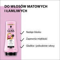 Schwarzkopf Gliss Kur Liquid Silk Odżywka do włosów matowych.łamliwych  200ml