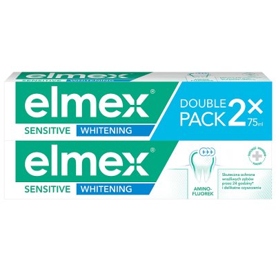 Pasta do zębów elmex sensitive whitening 2 x 75 ml (duopack)