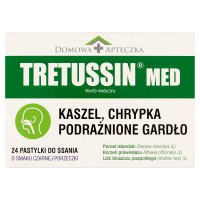 Domowa Apteczka Tretussin Med o smaku czarnej porzeczki, 24 pastylki do ssania
