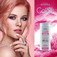 Joanna Ultra Color System Szampon różowy do włosów blond , rozjaśnionych i siwych  200ml