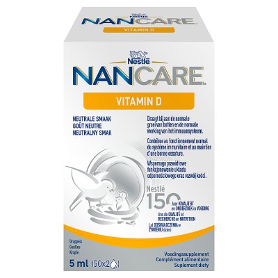 Nestle NanCare Vitamin D, krople, smak neutralny, od 1 dnia życia, 5ml