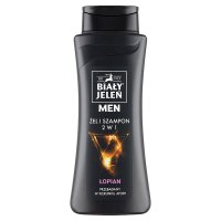 BIAŁY JELEŃ MEN  2w1 Żel i szampon do włosów dla mężczyzn z łopianem i proteinami pszenicznymi 300ml
