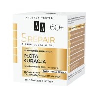 AA Technologia Wieku 5Repair Złota Kuracja 60+ - bogaty krem ujędrniająco-wzmacniający 50 ml