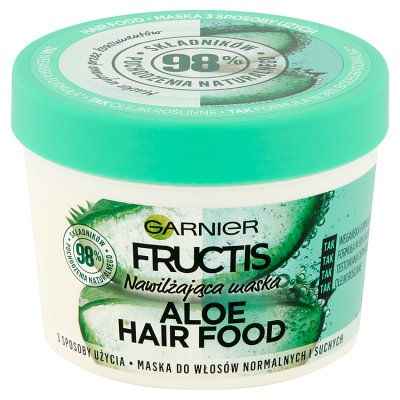 Fructis Aloe Hair Food Maska do włosów nawilżająca 390ml