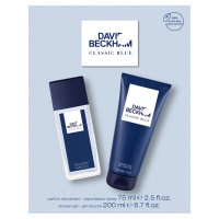 David Beckham Zestaw prezentowy Classic Blue (Dezodorant w szkle 75ml+żel pod prysznic 200ml)