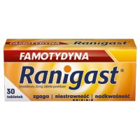 Famotydyna Ranigast 20 mg, 30 tabletek powlekanych