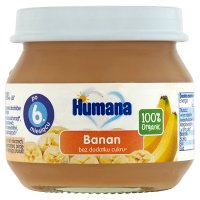 Humana 100% Organic, Banan, 80 g