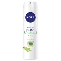 Nivea, deo, Pure&Natural Action Jasmine, spray,150ml