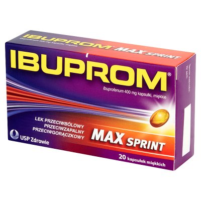 Ibuprom MAX Sprint 400 mg 20 kapsułek miękkich