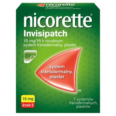 Nicorette invisipatch plastry 15 mg/16 h, 7 sztuk