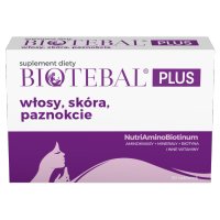 Biotebal Plus, Włosy Skóra Paznokcie, 30 tabletek