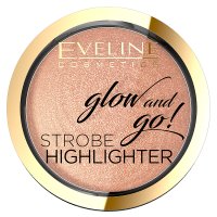 Eveline Glow & Go Rozświetlacz wypiekany nr 02 Gentle Gold  8.5g