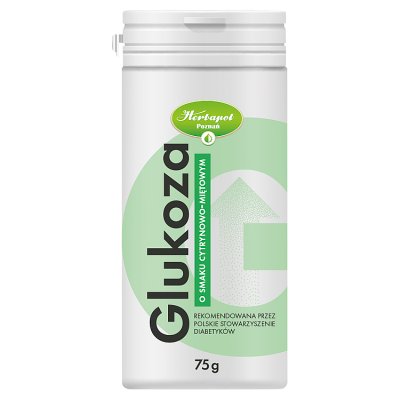 Glukoza o smaku cytrynowo-miętowym, proszek, 75g