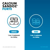 Calcium-Sandoz forte, 20 tabletek musujących