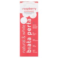 BIAŁA PERŁA Natural & white Raspberry pasta do zębów bez fluoru 75 ml