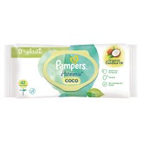 Pampers Harmonie Coco chusteczki nawilżane, 42 sztuki (0% plastic)