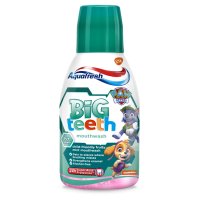 GSK AQUAFRESH Płyn dla dzieci BIG TEETH 300ml róż