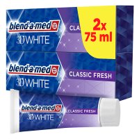 Blend-a-med 3D White, pasta do zębów, Classic Fresh, 2x75ml