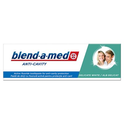 Blend-a-med Anti-Cavity, pasta do zębów, Delicate White, smak miętowy, 75ml