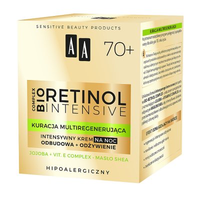 AA Retinol Intensive 70+ Intensywny Krem na noc - odżywienie + odbudowa 50ml