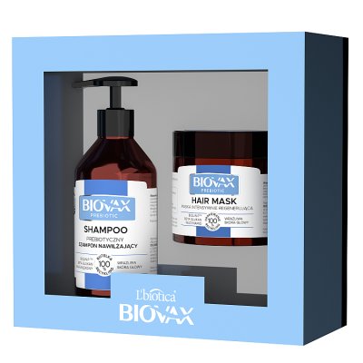 Biovax Prebiotic zestaw Szampon do włosów 200 ml + Maska do włosów 250 ml