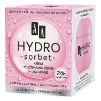 AA Hydro sorbet krem multinawilżenie + odżywienie do cery suchej i bardzo suchej 50 ml