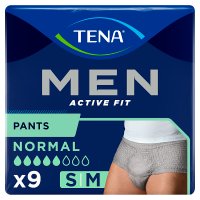 Tena Men Pants, Bielizna chłonna, Normal Grey S/M, 9 sztuk