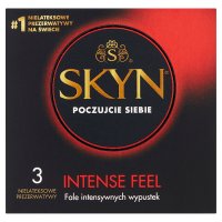 UNIMIL SKYN INTENSE FEEL Prezerwatywy z wypustkami 3 szt.