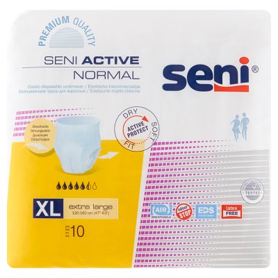Seni Active Normal Majtki chłonne Extra Large (XL), 10 sztuk