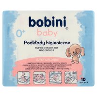 BOBINI BABY podkłady higieniczne 10 + 2 sztuki + BOBINI szczoteczka do zębów 1-6 lat GRATIS