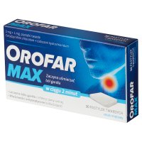 Orofar Max 30 pastylek o smaku miętowym