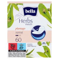 Bella, Panty Herbs, Sensitive, wkładki higieniczne, z babką lancetowatą, 60 sztuk
