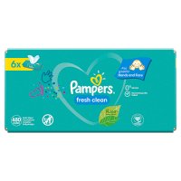 Pampers chusteczki nawilżane Fresh Clean 6 x 80 szt (6-pack)