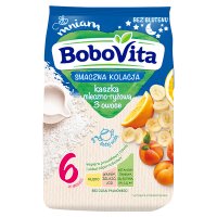 Bobovita kaszka mleczno-ryżowa o smaku owocowym po 6 miesiącu 230 g