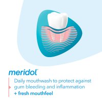 Meridol Ochrona Dziąseł, płyn do płukania jamy ustnej, 400ml + płyn do płukania jamy ustnej, 100ml w prezencie