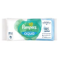 Pampers Harmonie Aqua chusteczki nawilżane x 48 sztuk (0% plastic)