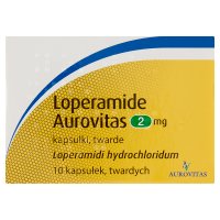 Loperamide Aurovitas 2 mg, 10 kapsułek twardych