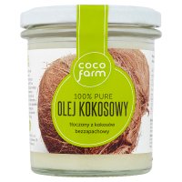 COCOFARM - 100% PURE olej kokosowy, bezzapachowy, 240 g