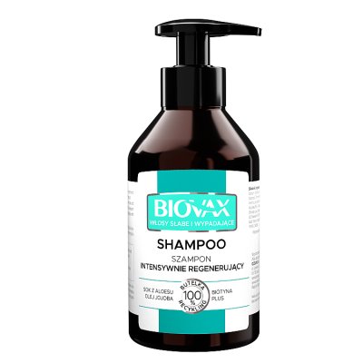 BIOVAX Intensywnie regenerujący szampon do włosów słabych i wypadających, 200 ml