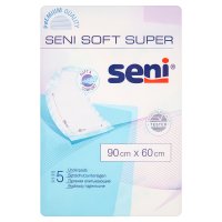 SENI SOFT SUPER 90cm x 60cm Podkłady higieniczne 5 szt.