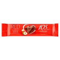 Red Delight, czekolada mleczna z orzechami, 26 g (baton)