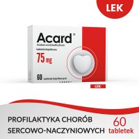 Acard 75 mg, 60 tabletek