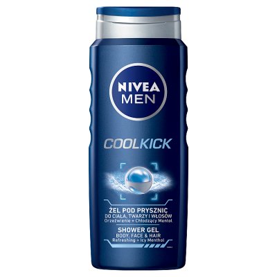 Nivea For Men, żel, pod prysznic, Cool Kick, 500 ml