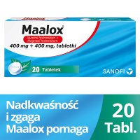 Maalox, 20 tabletek