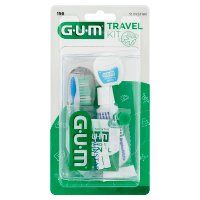 SUNSTAR GUM Travel-Kit Zestaw podróżny: szczoteczka podróżna, pasta, nić (156)