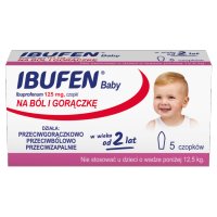 Ibufen Baby 125 mg, 5 czopków