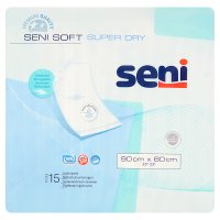 Seni Soft Super Dry, podkłady higieniczne,  90 cm x 60cm, 15 sztuk