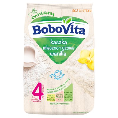 Bobovita kaszka mleczno-ryżowa o smaku waniliowym po 4 miesiącu 230 g