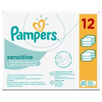 Chusteczki Pampers Sensitive,12 x 56 szt