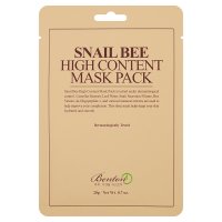 BENTON SNAIL BEE HIGH CONTENT MASK PACK BAWEŁNIANA MASECZKA ZE ŚLUZEM ŚLIMAKA I JADEM PSZCZELIM 20g